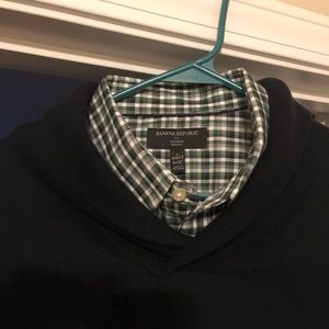 Banana Republic sweater and shirt